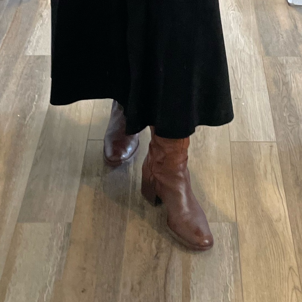 Brown Leather Knee-High Boots - Picture 9 of 11